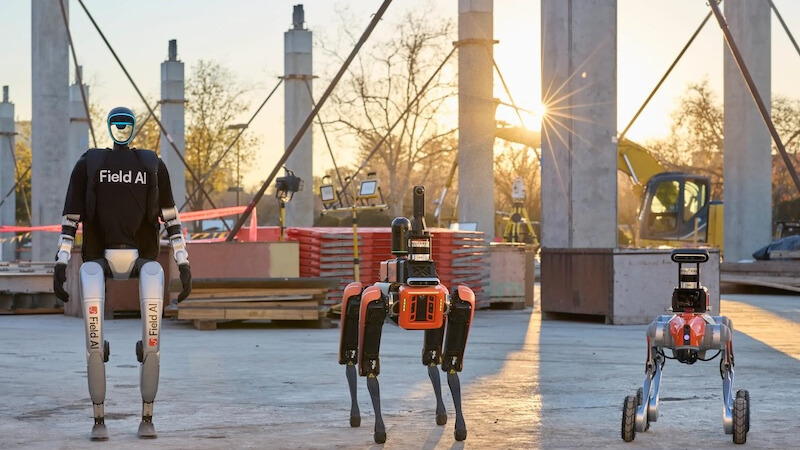 Field AI Three Robot Embodiments