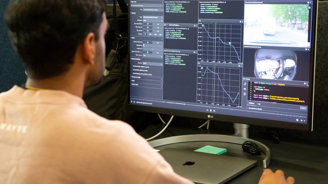 Foxglove Developer in From of Computer Display 