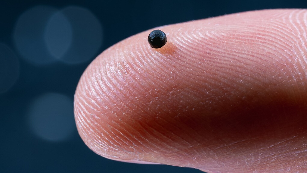 ETH Zurich Microbot on human finger