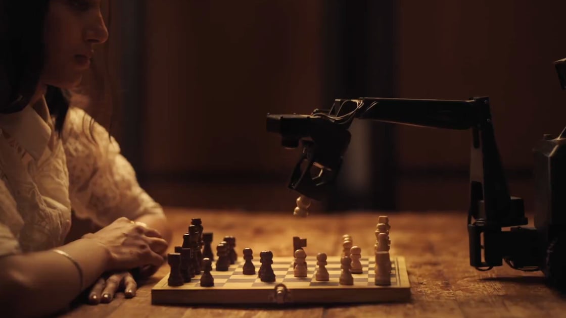 Innate Mars Robot Playing Chess