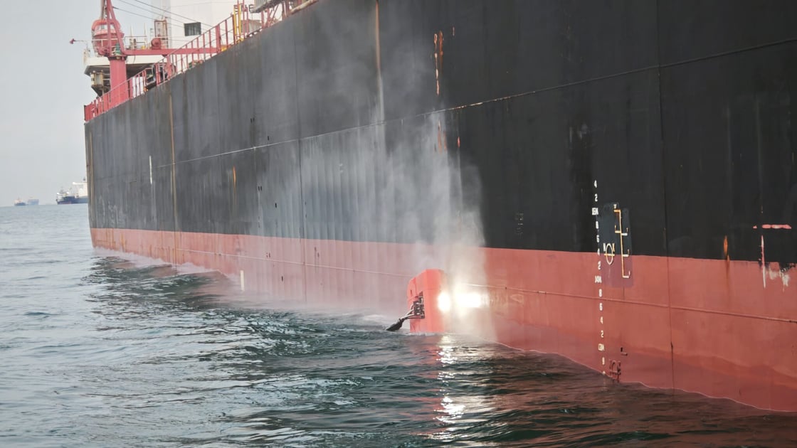 Neptune Robot Cleaning Ship Hull